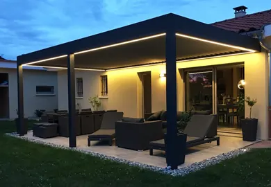 Eclairage Led pour pergola