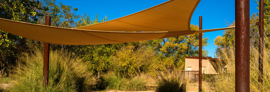 Voile d'ombrage en bois