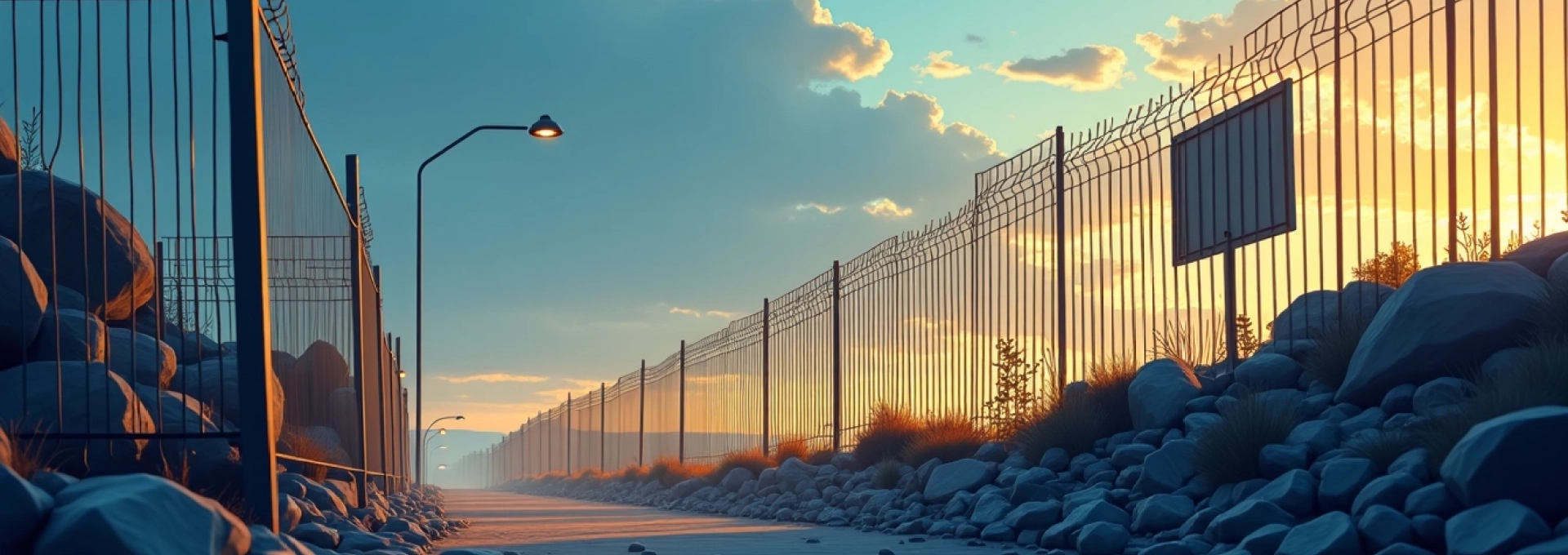 Stabilité du grillage rigide